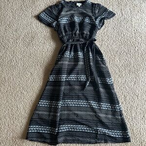 The Tollman Patterned Midi Dress